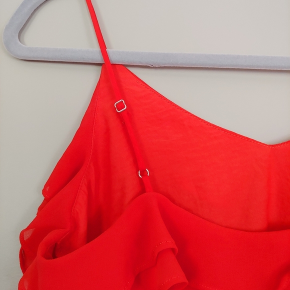 Mossimo Red Ruffle Shirt Size XS - Picture 6 of 11